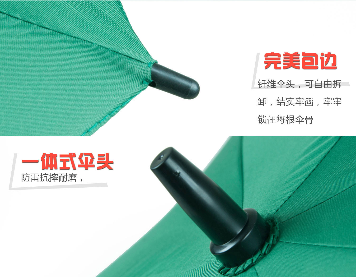 30寸全纤维房地产直杆广告伞伞珠和伞帽展示