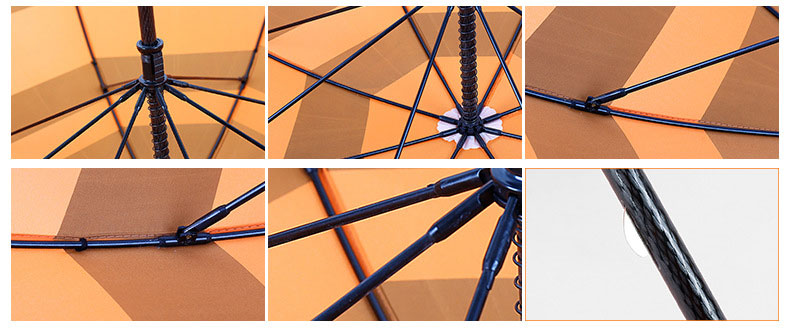 23寸玻纤创意直杆伞伞架细节展示