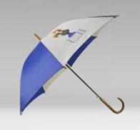 雨伞厂家 23寸直杆儿童蓝白相间广告伞定做